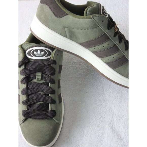 Adidas Men's Campus 00s Suede Shoes Olive Strata Dark Brown Sizes NIB ID1418 - Picture 4 of 5